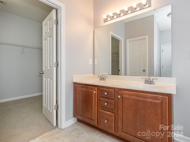 bathroom featuring vanity