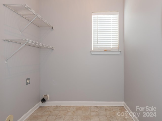 laundry area featuring hookup for an electric dryer