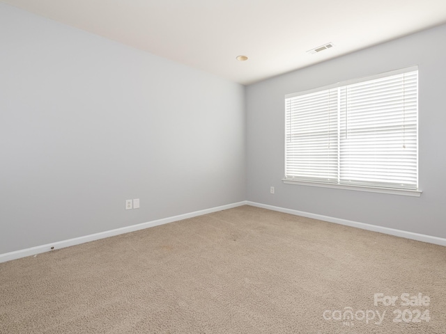 view of carpeted empty room