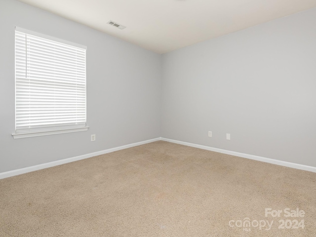 spare room featuring carpet flooring