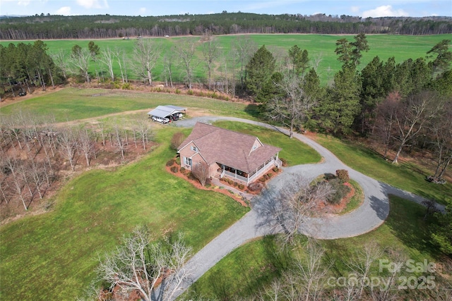 158 White Rd, Wadesboro, NC 28170 - drone / aerial view with a rural view