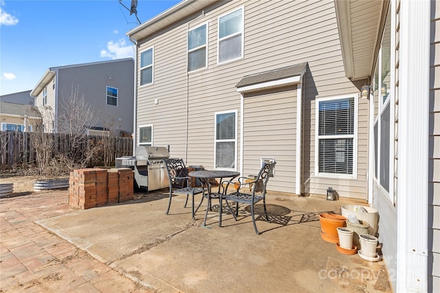 view of patio / terrace featuring grilling area