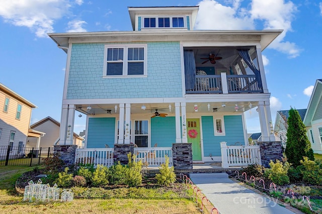 view of front facade with a porch