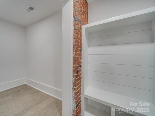 mudroom featuring hardwood / wood-style flooring