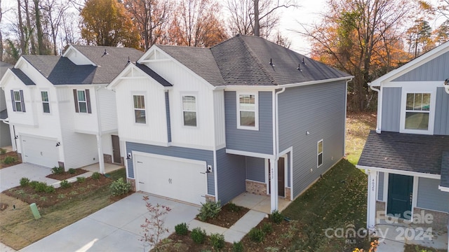 view of home's exterior featuring a garage