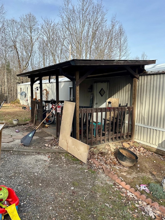 view of outbuilding