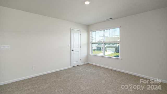 view of carpeted empty room