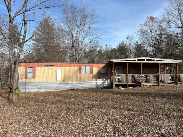 view of back of property