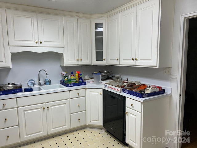 kitchen with white cabinets and sink