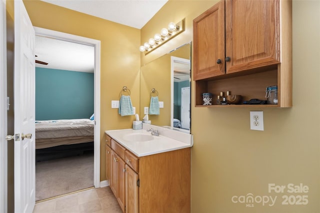 ensuite bathroom featuring vanity