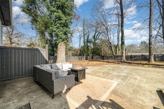 view of patio / terrace featuring outdoor lounge area