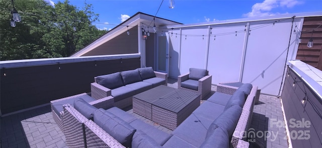 327 Coxe Ave, Charlotte, NC 28208 - view of patio featuring an outdoor hangout area