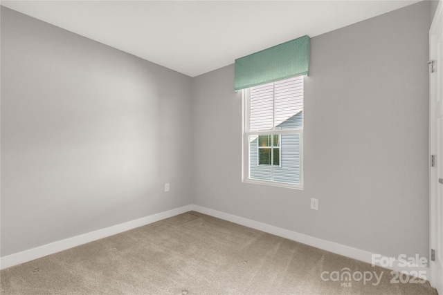 unfurnished room featuring carpet