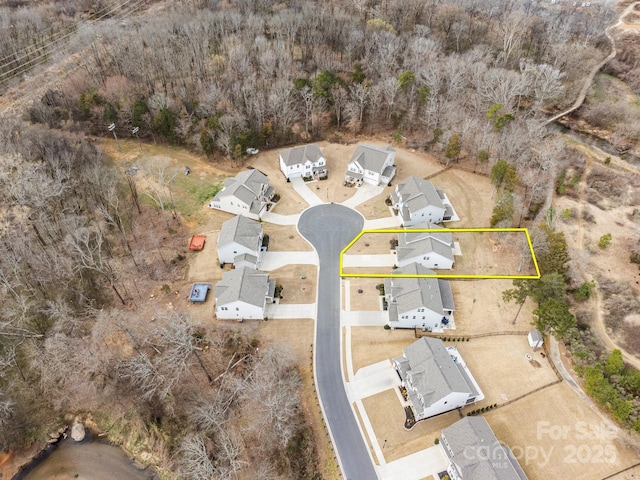 aerial view featuring a residential view