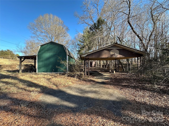 view of outdoor structure with a gazebo