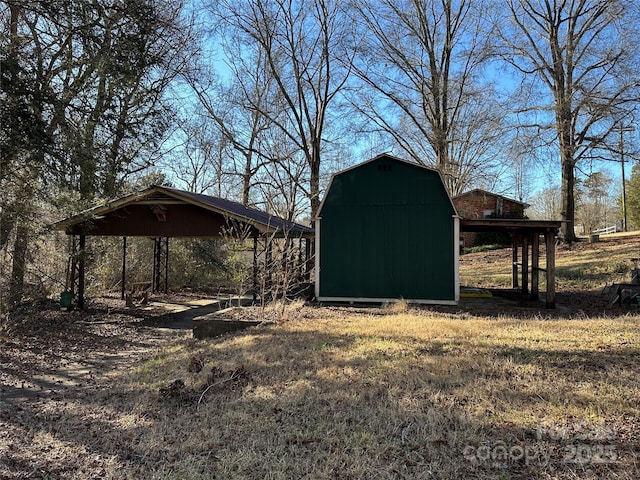 view of outbuilding with a gazebo