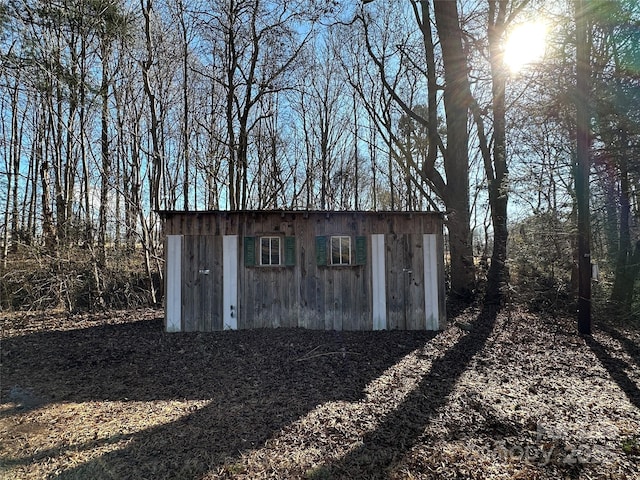 view of outdoor structure