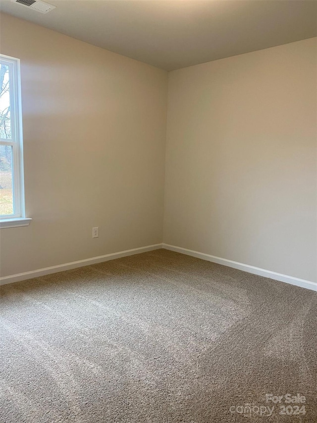 empty room featuring carpet floors