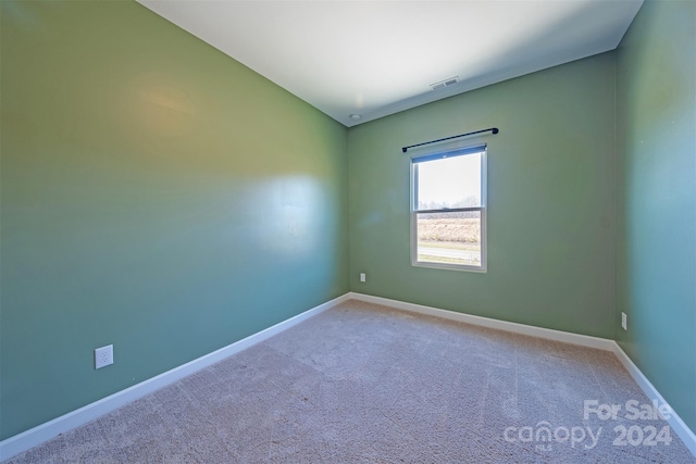 view of carpeted empty room