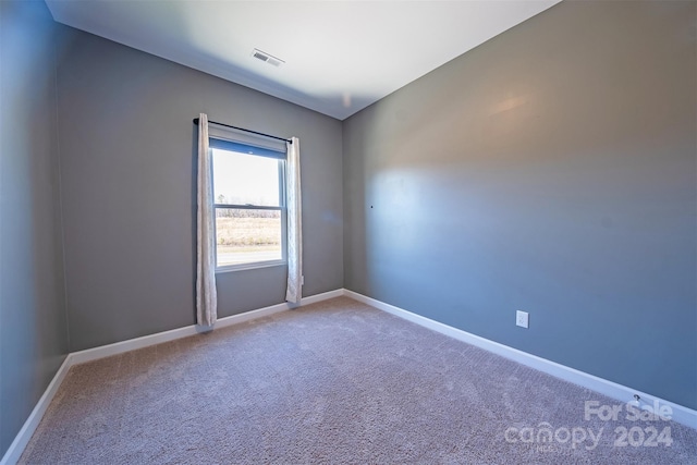 view of carpeted empty room