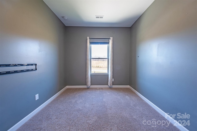 view of carpeted empty room