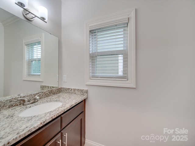 bathroom with vanity