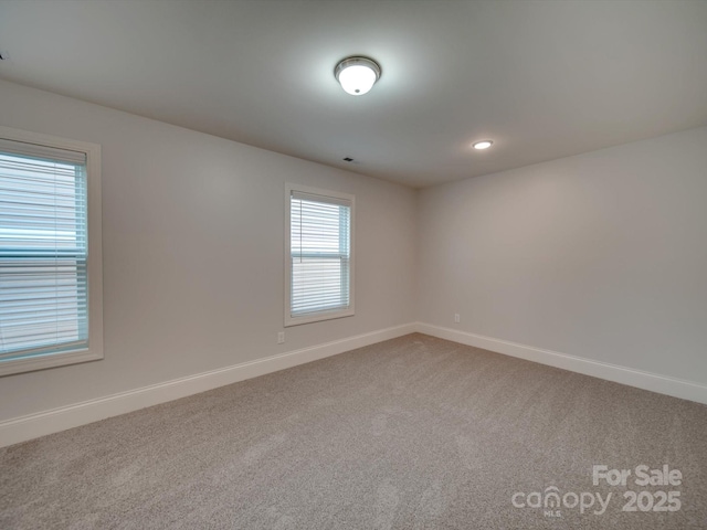 view of carpeted empty room