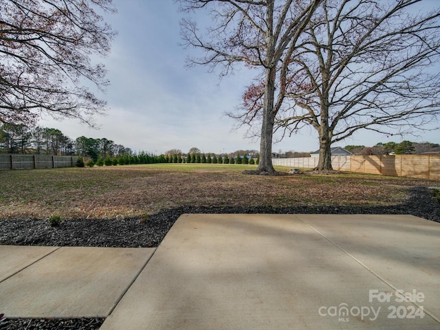 view of yard featuring a patio