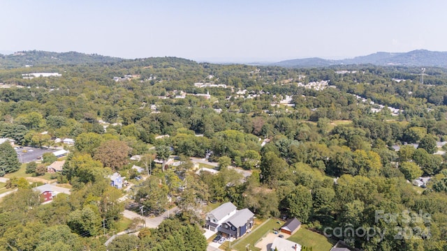 bird's eye view featuring a mountain view