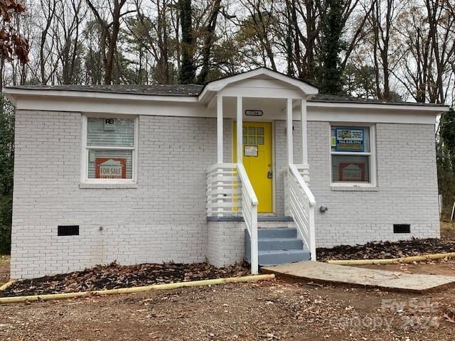 view of front of home