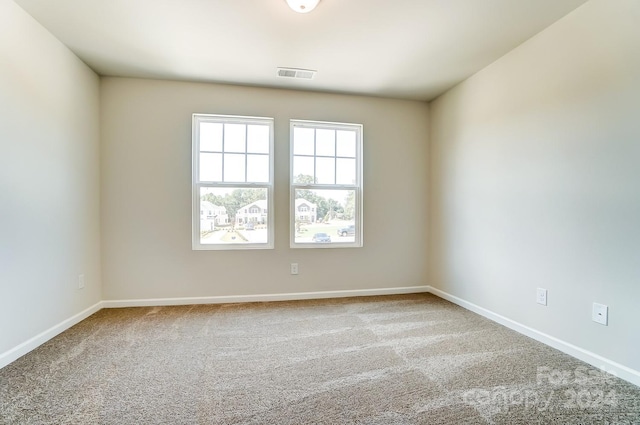 view of carpeted empty room