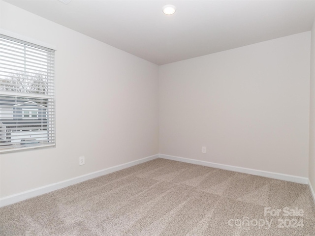 view of carpeted empty room