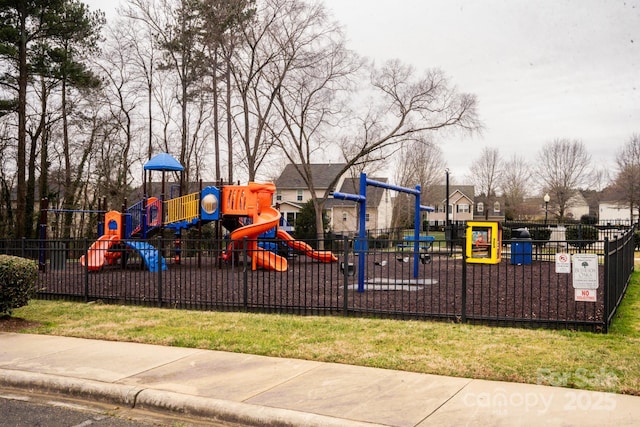 view of jungle gym