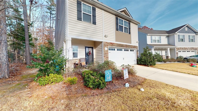 view of front of home featuring a garage