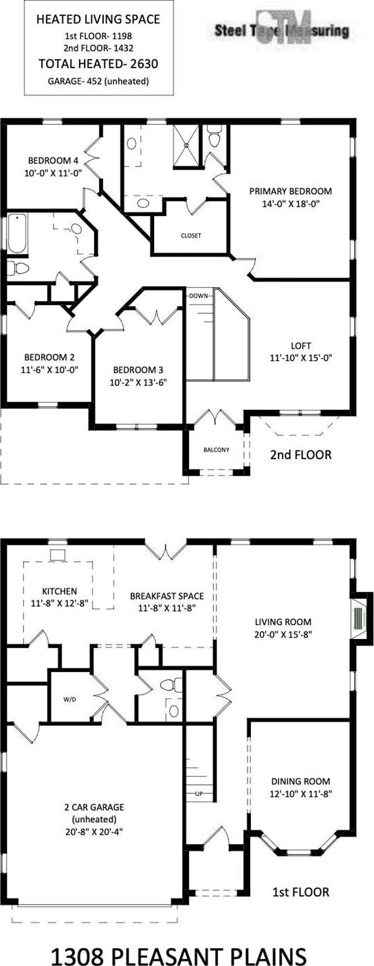 1308 Pleasant Plains Rd, Matthews, NC 28105 - view of floor plan / room layout