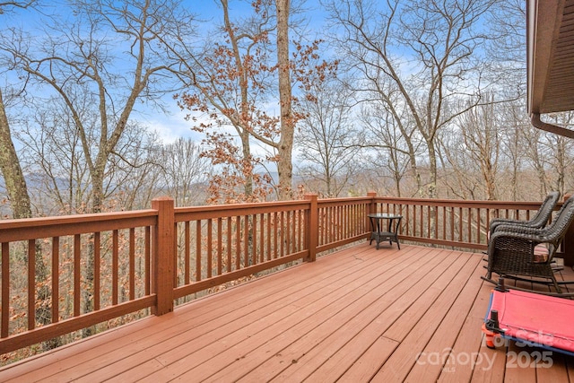 view of wooden terrace