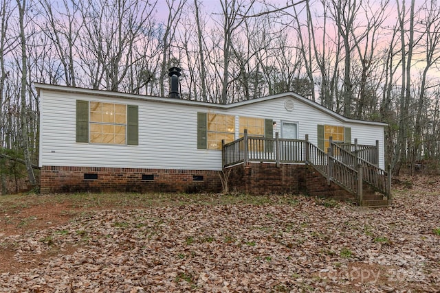 view of front of home