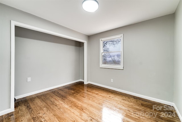 interior space with hardwood / wood-style floors