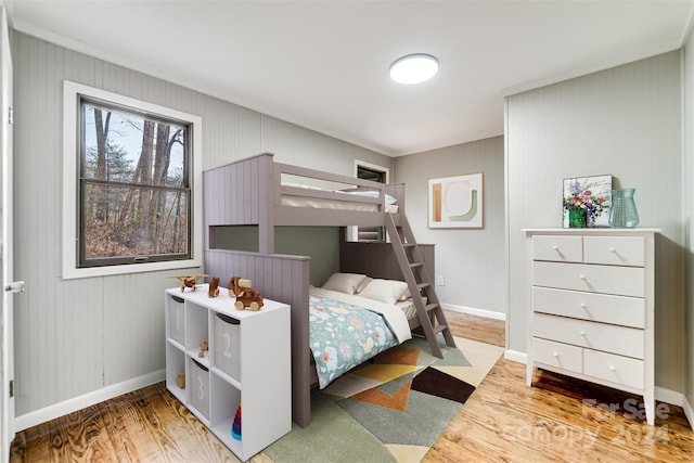 bedroom featuring hardwood / wood-style flooring