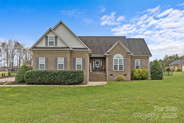 view of front of house with a front yard