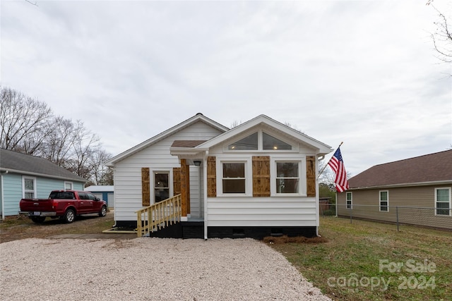 view of bungalow