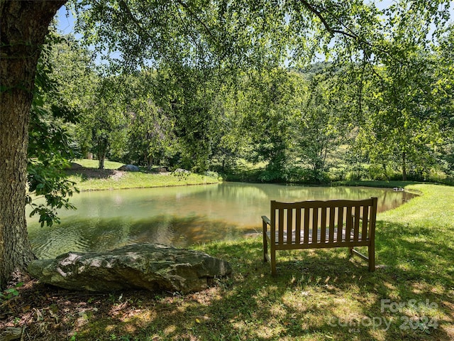 view of home's community featuring a water view