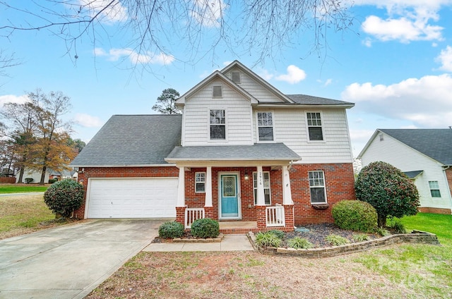 view of front of home featuring a garage