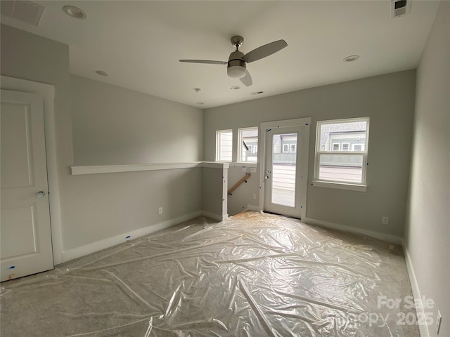 1615 Polk St Unit Eqx0208, Charlotte, NC 28206 - unfurnished room with a ceiling fan and baseboards