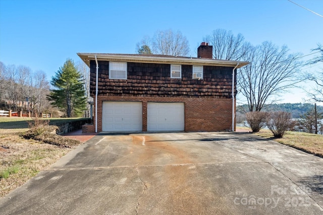 view of home's exterior featuring a garage