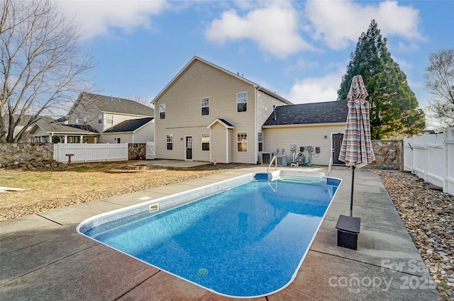 view of pool with a patio area