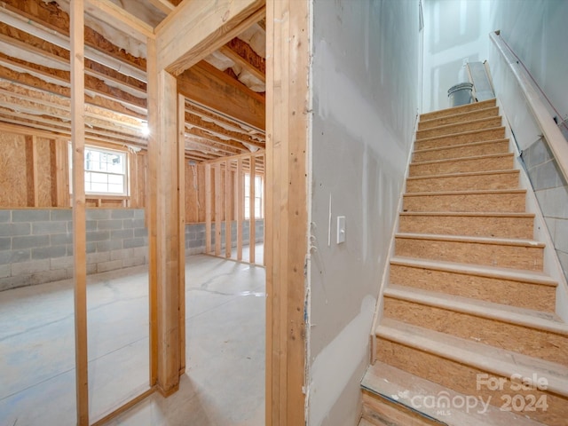 view of staircase