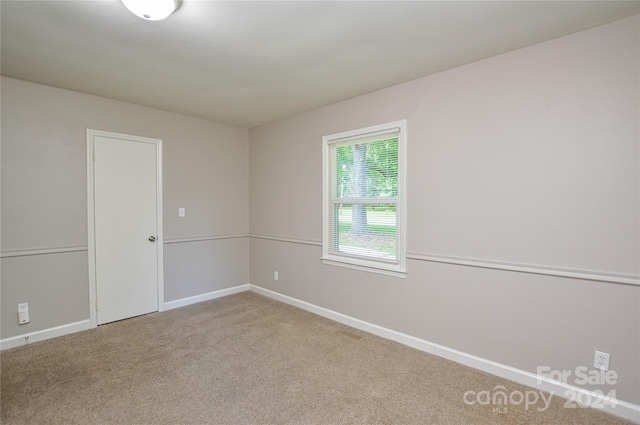 view of carpeted empty room