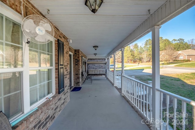 view of patio with covered porch