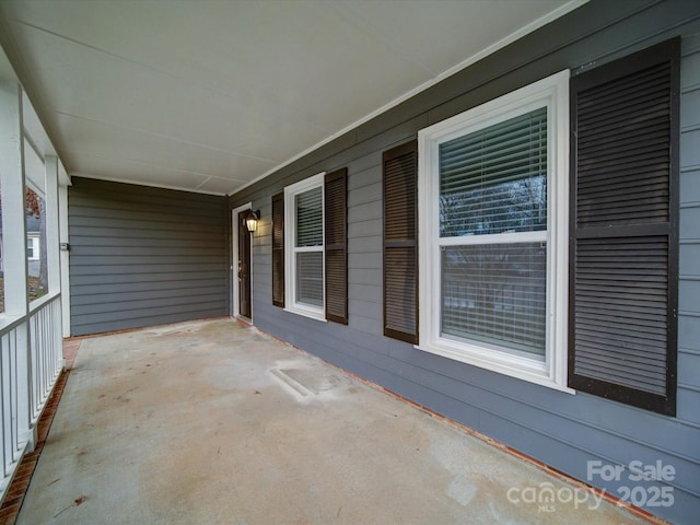 view of patio / terrace with a porch